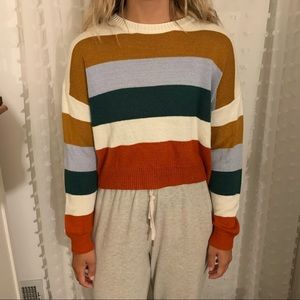 Striped Forever 21 Fall Sweater